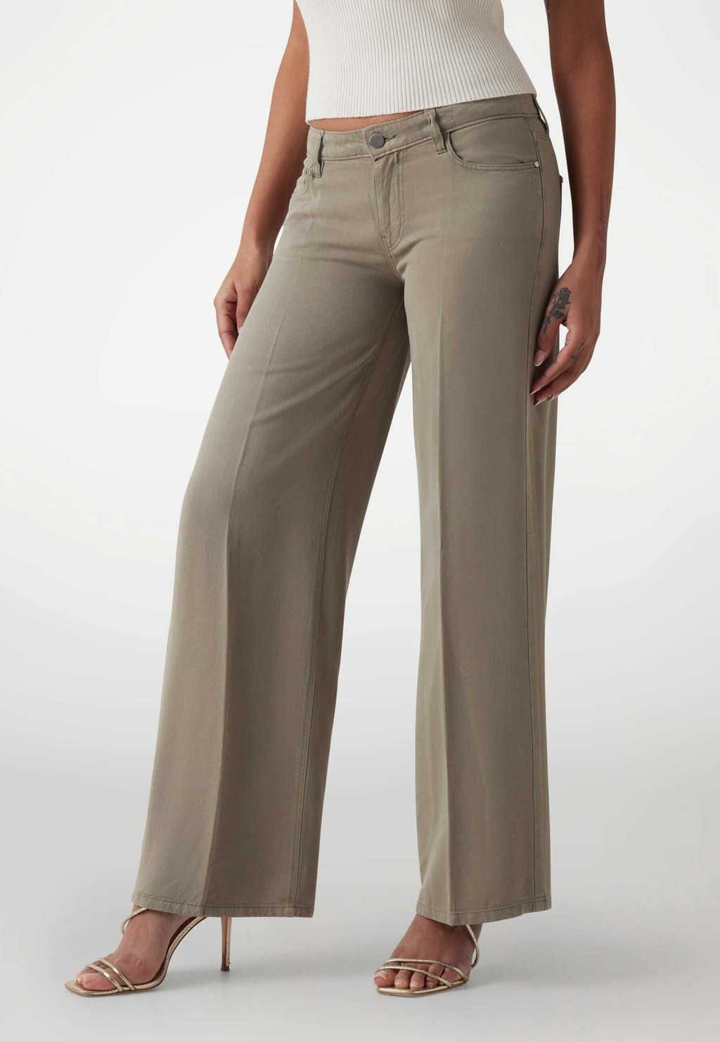 

Расклешенные джинсы MID WIDE Guess, зеленый