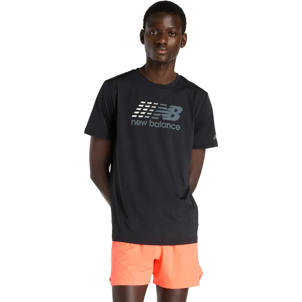 

Футболка с коротким рукавом New Balance Mt53070, черный