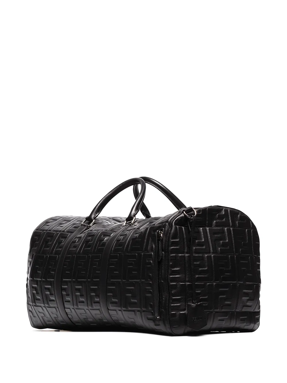 Дорожная сумка с тисненым логотипом FENDI, черный — фото 3