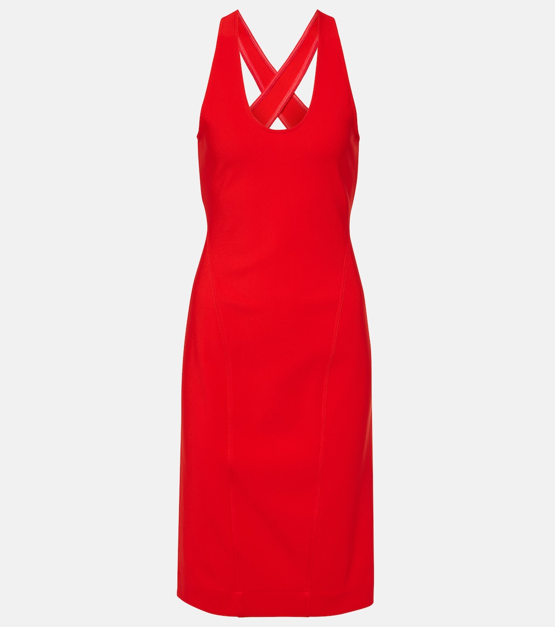 

Платье миди с открытой спиной Alaïa, Rouge Vif