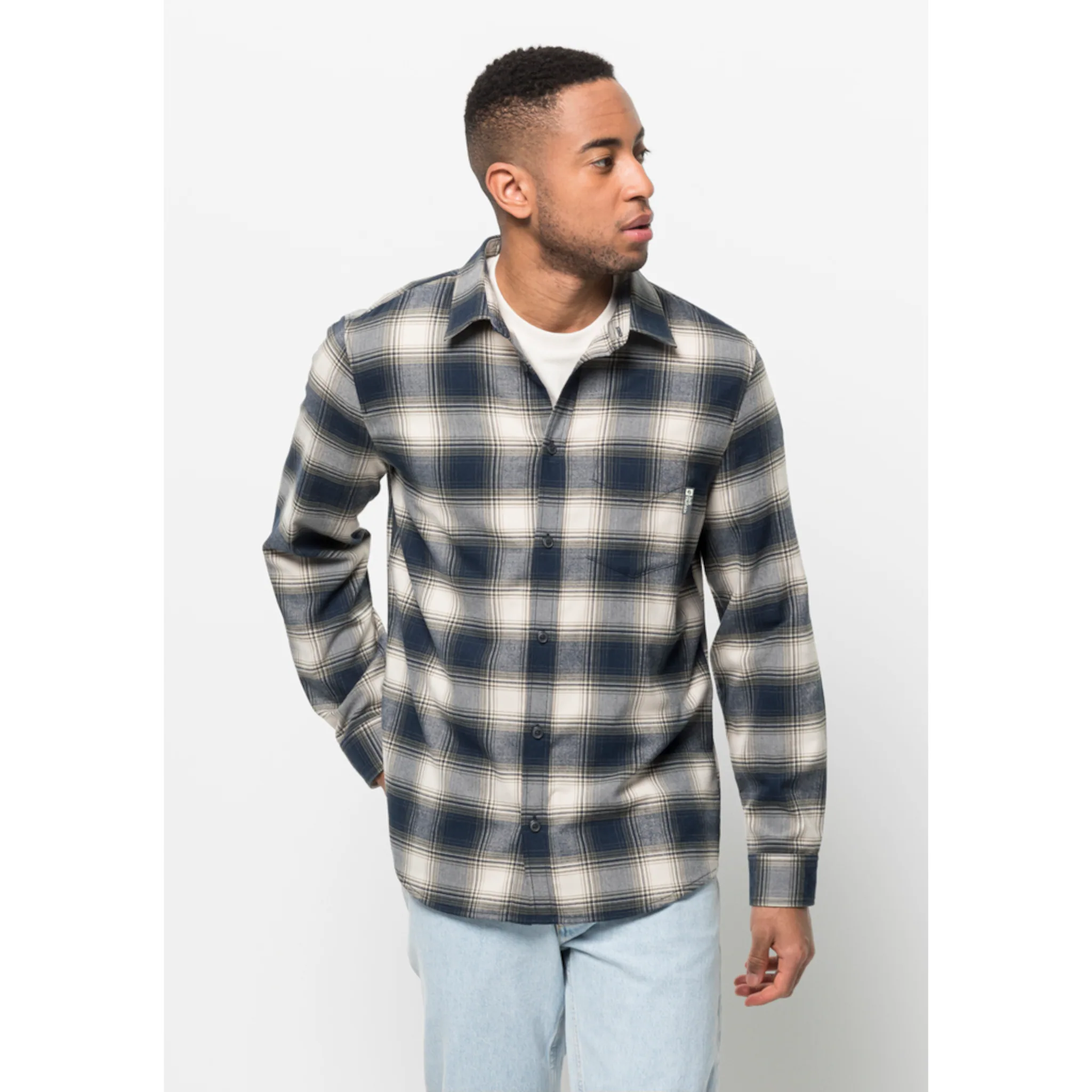 

Фланелевая рубашка Jack Wolfskin "HIKING PATH SHIRT M", синий
