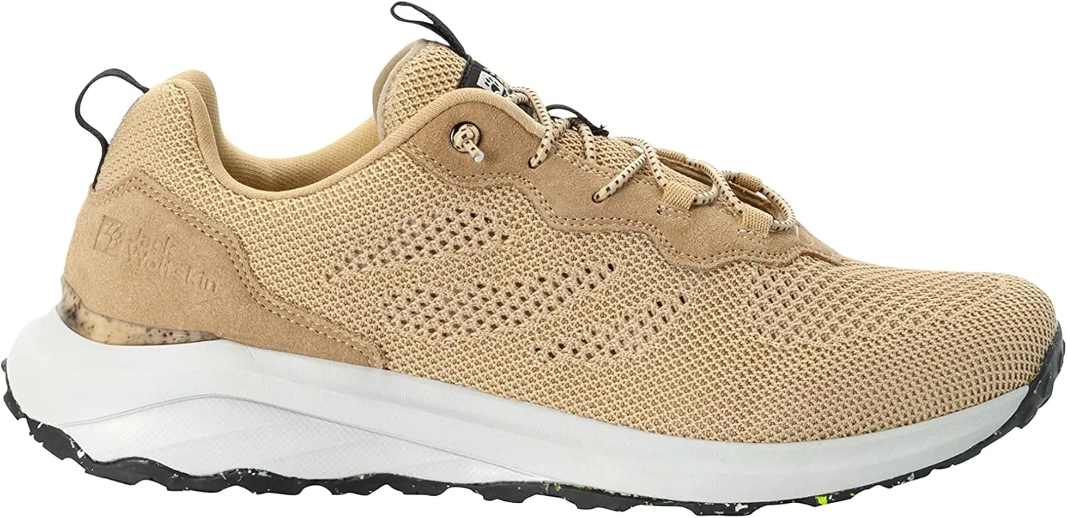 Мужские низкие вязаные прогулочные кроссовки Jack Wolfskin Dromoventure Knit Low M, Sand Storm — фото 2