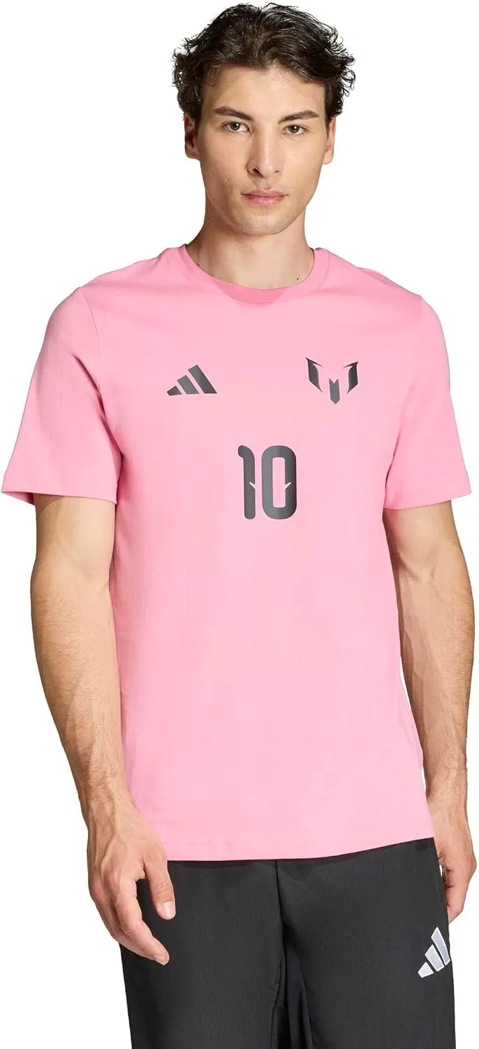 Мужская футболка adidas с изображением Месси и его имени/номера