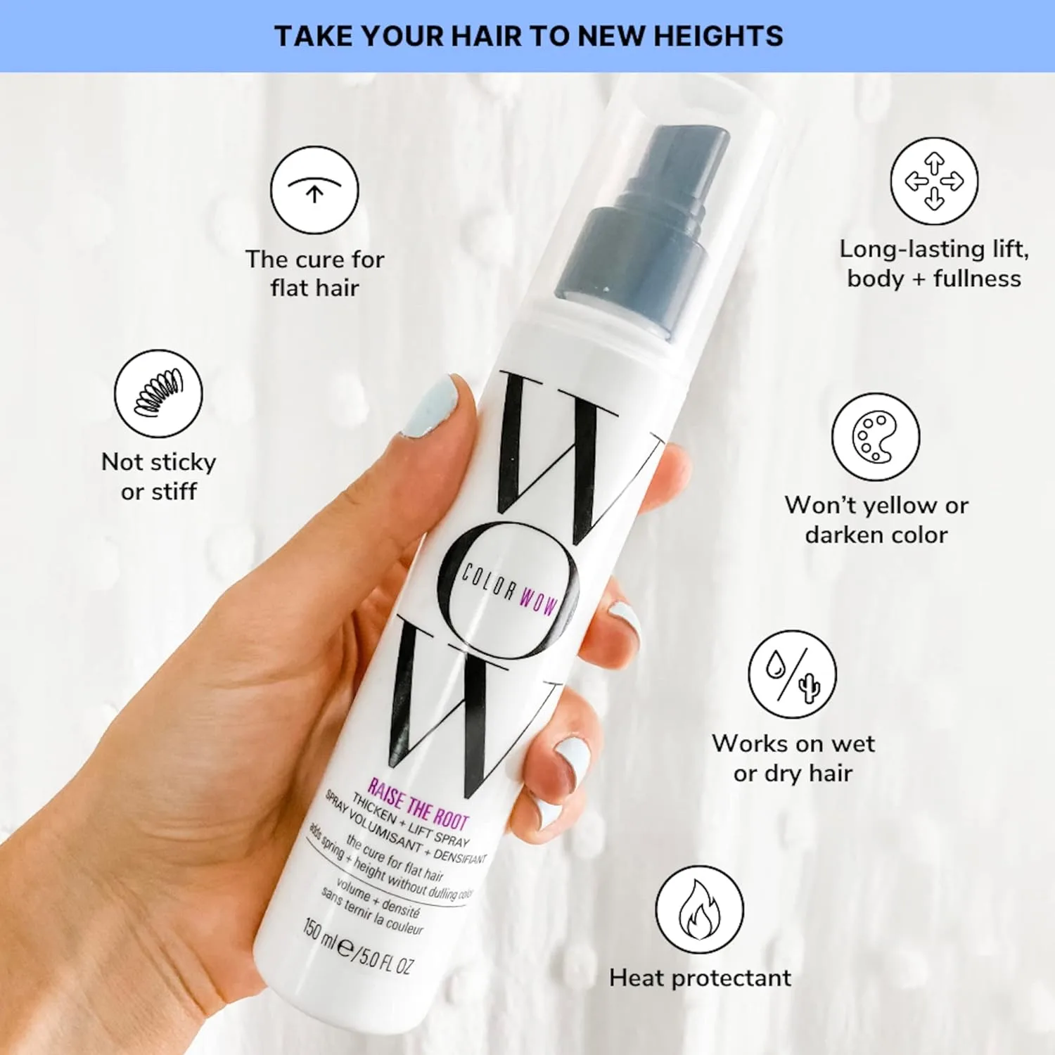COLOR WOW Xtra Large Bombshell Volumizer - новая технология без спирта для стойкого объема и густоты волос. набор из 2 штук — фото 4