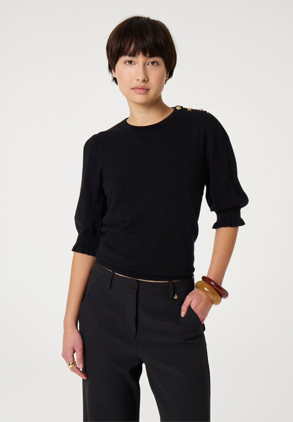 

Джемпер LILLIAN SHORT SLEEVE Fabienne Chapot, черный