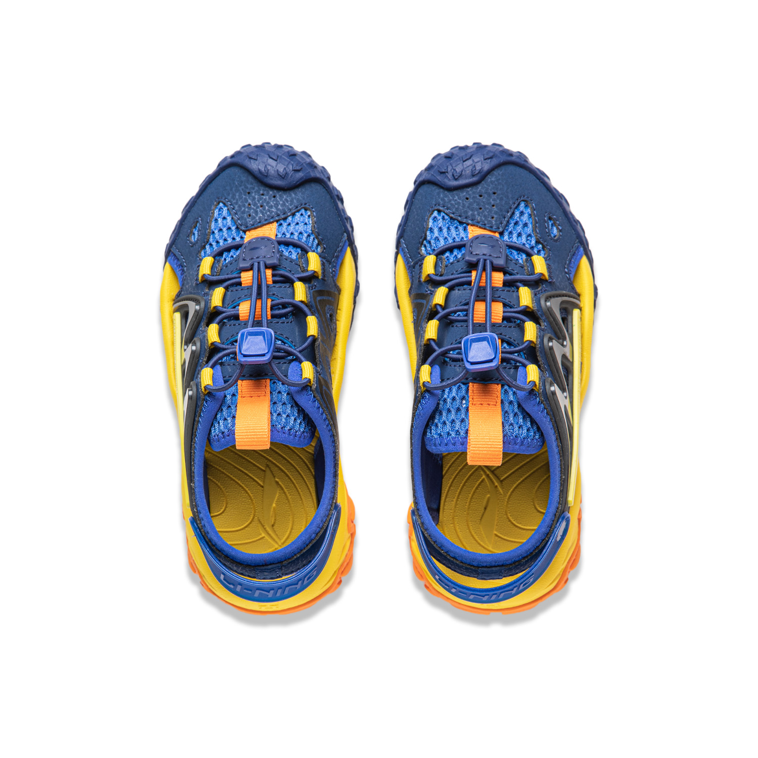 Детские сандалии Distant Journey Kids Li-Ning Cloud, цвет темно-синий/черный/ярко-голубой — фото 4
