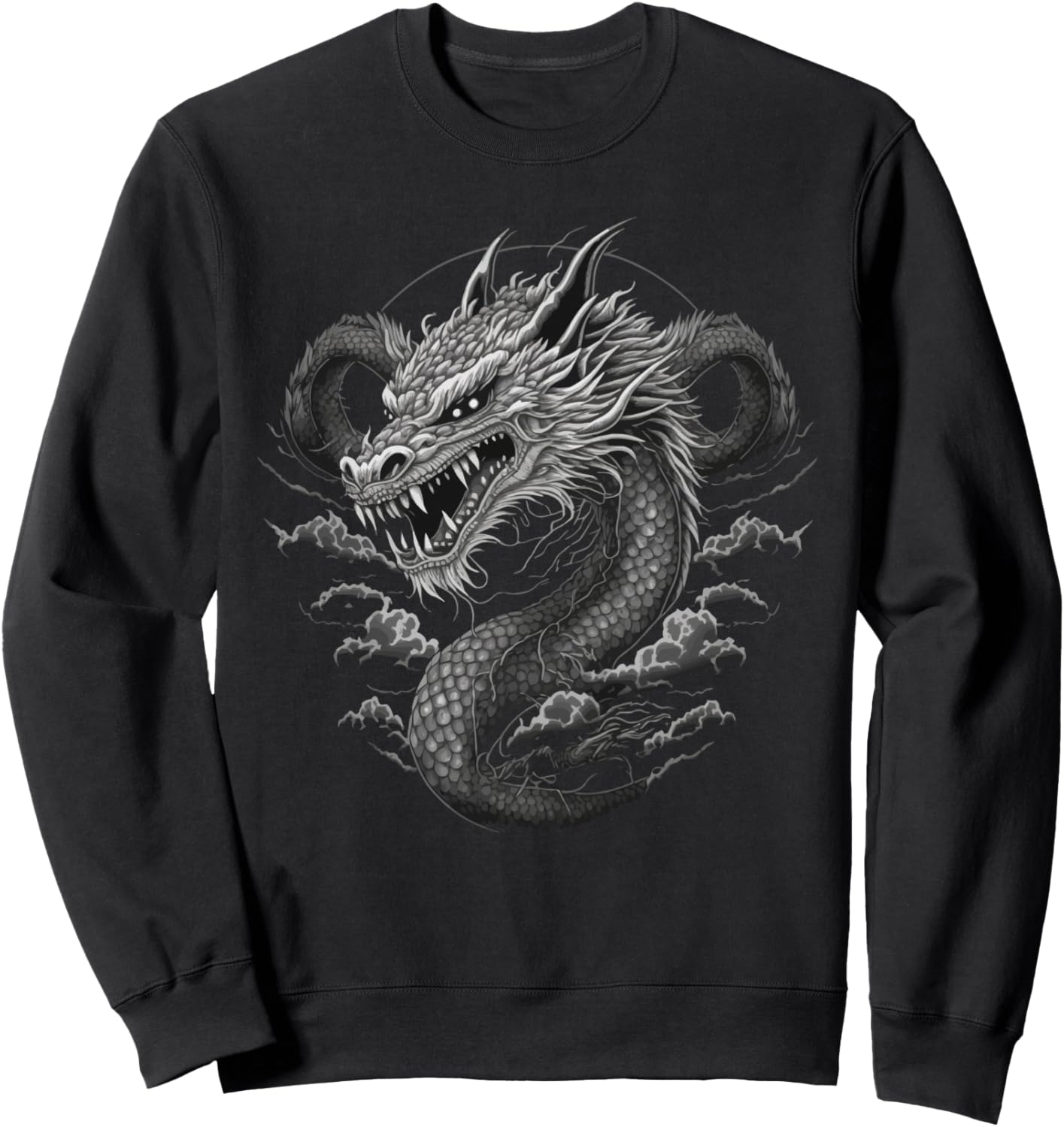 

Толстовка с изображением дракона, черная Best Dragon Gifts East Asian Dragon Lovers Clothing