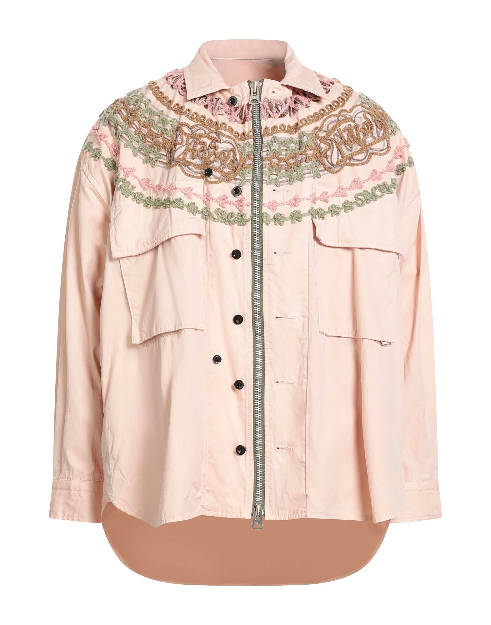 

Рубашка Sacai, светло-розовый