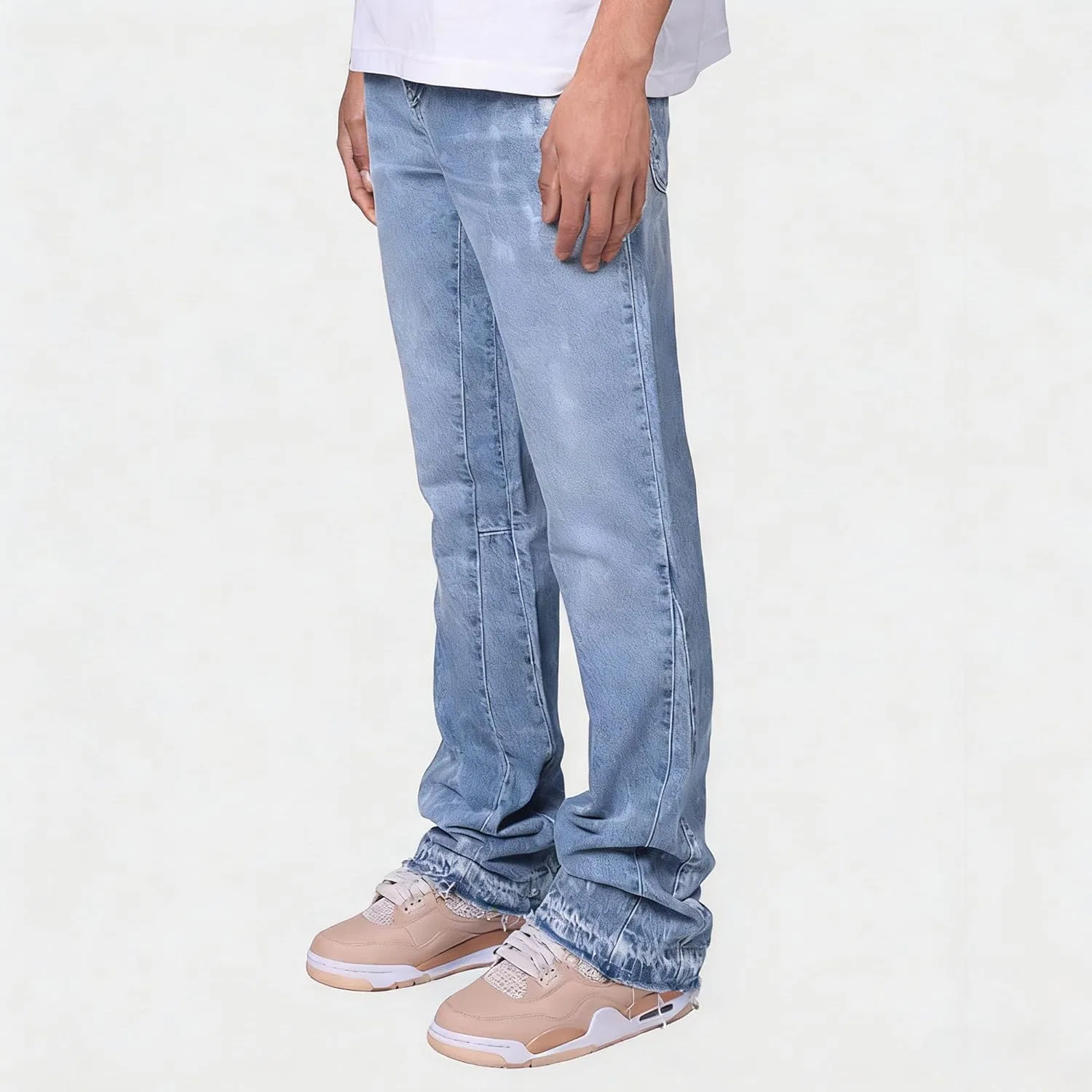 Джинсы Slim Bootcut, светло-синий — фото 4