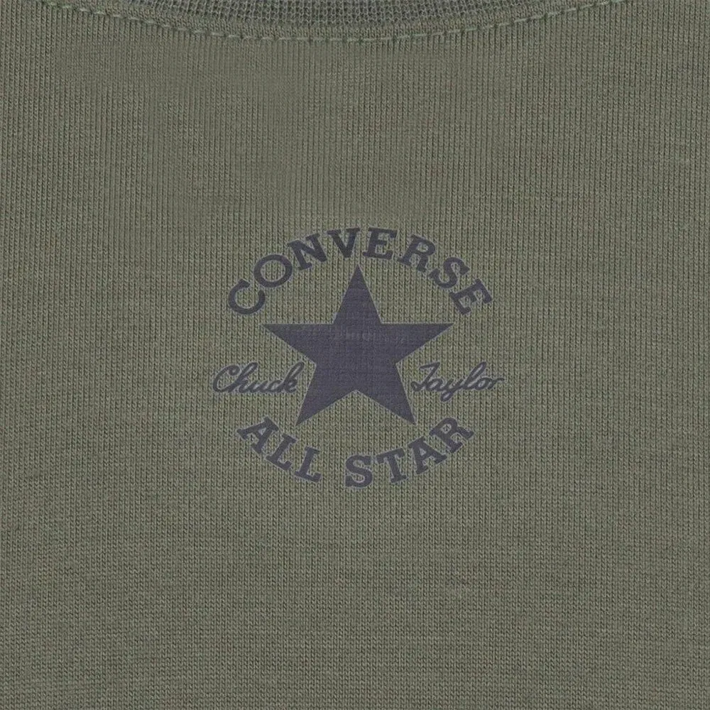 Детская футболка для девочек с коротким рукавом Chuck Patch Converse kids, Grey — фото 3