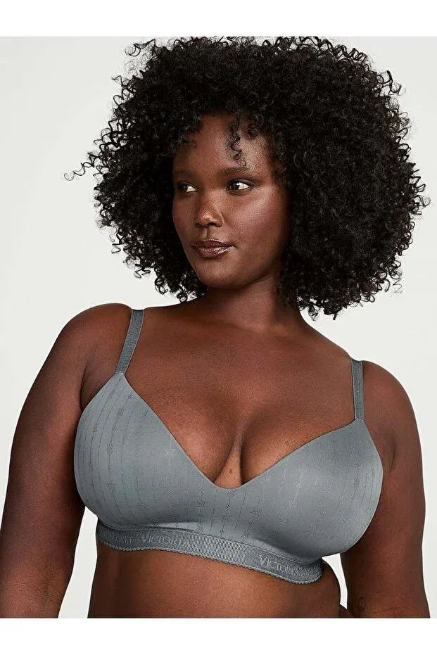 Женский бюстгальтер с V-образным вырезом Victoria'S Secret, Steel Gray