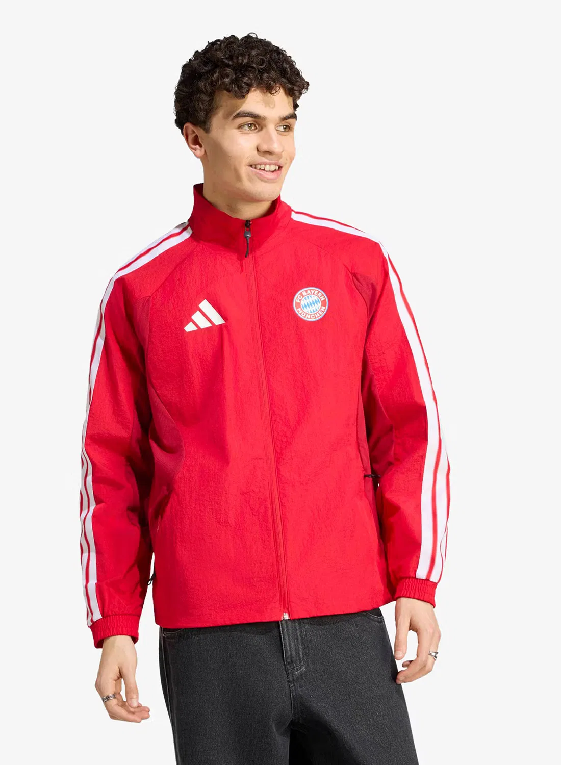 Куртка-трек с воротником-стойкой Fc Bayern Home Anthem Adidas, track top