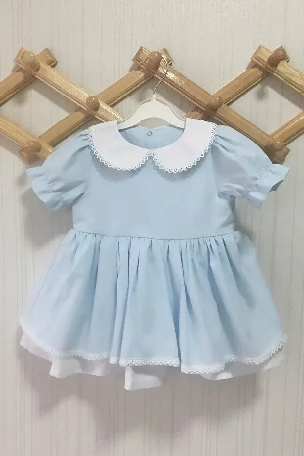 Детское платье для девочек с кружевом Bertuğ Bebek, Babe Blue