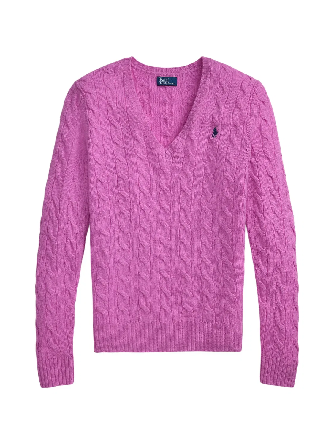 Polo Ralph Lauren Джемпер с V-образным вырезом розовый