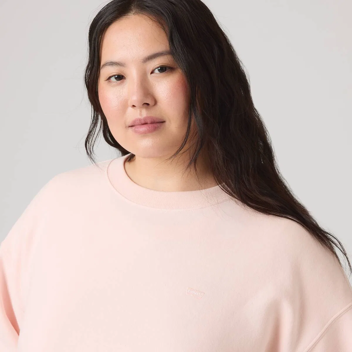 Повседневная толстовка с круглым вырезом (большие размеры) Levi's, Crystal Pink - Pink — фото 2
