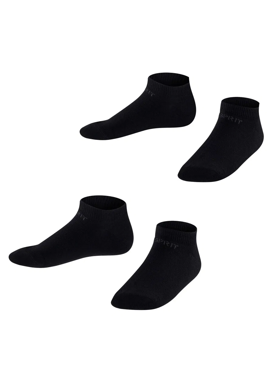 Носки ESPRIT 'Foot Logo 2-Pack' черного цвета — фото 4