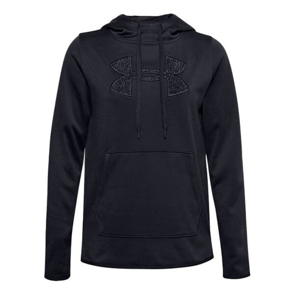 

Свитер logo fleece hoodie black Under Armour, черный