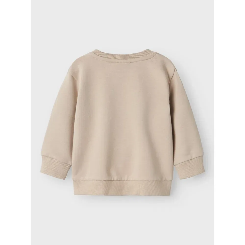 Детский свитшот для девочек хлопковый Takki Name it, Beige — фото 2