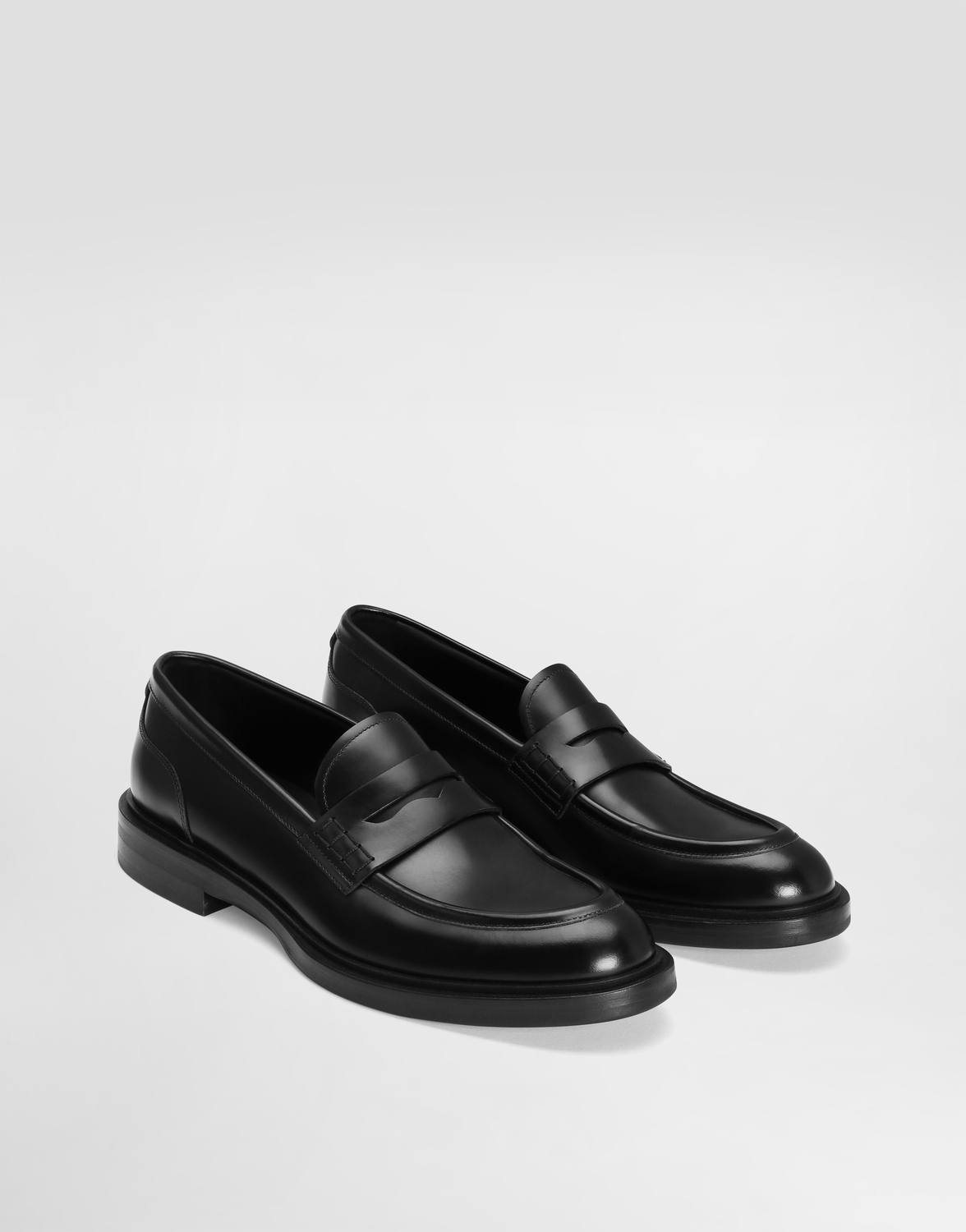 Лоферы из полированной телячьей кожи Dolce & Gabbana, черный — фото 2