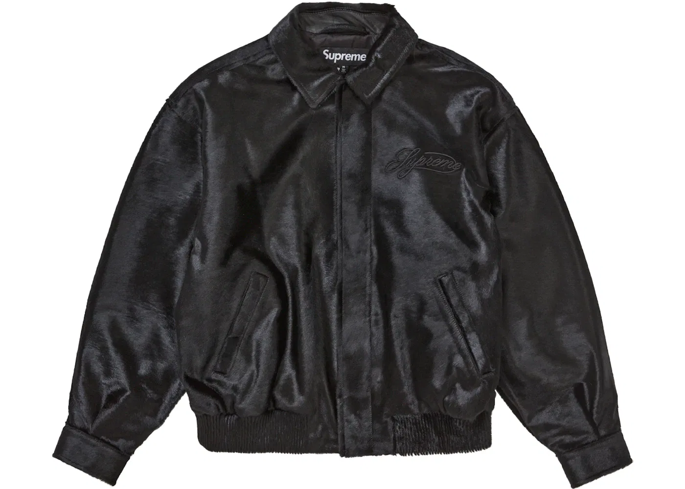 Мужская куртка-бомбер Supreme Ponyhair Varsity Jacket, Black