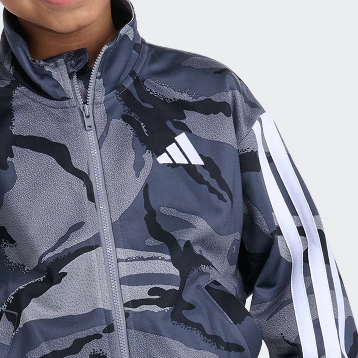 Детский спортивный костюм с камуфляжным принтом из 2 предметов Adidas Sportswear, черный — фото 3