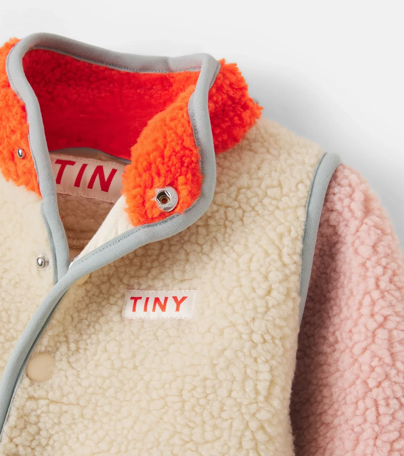 Комбинезон с цветовым блоком Тедди Tinycottons, коричневый — фото 3