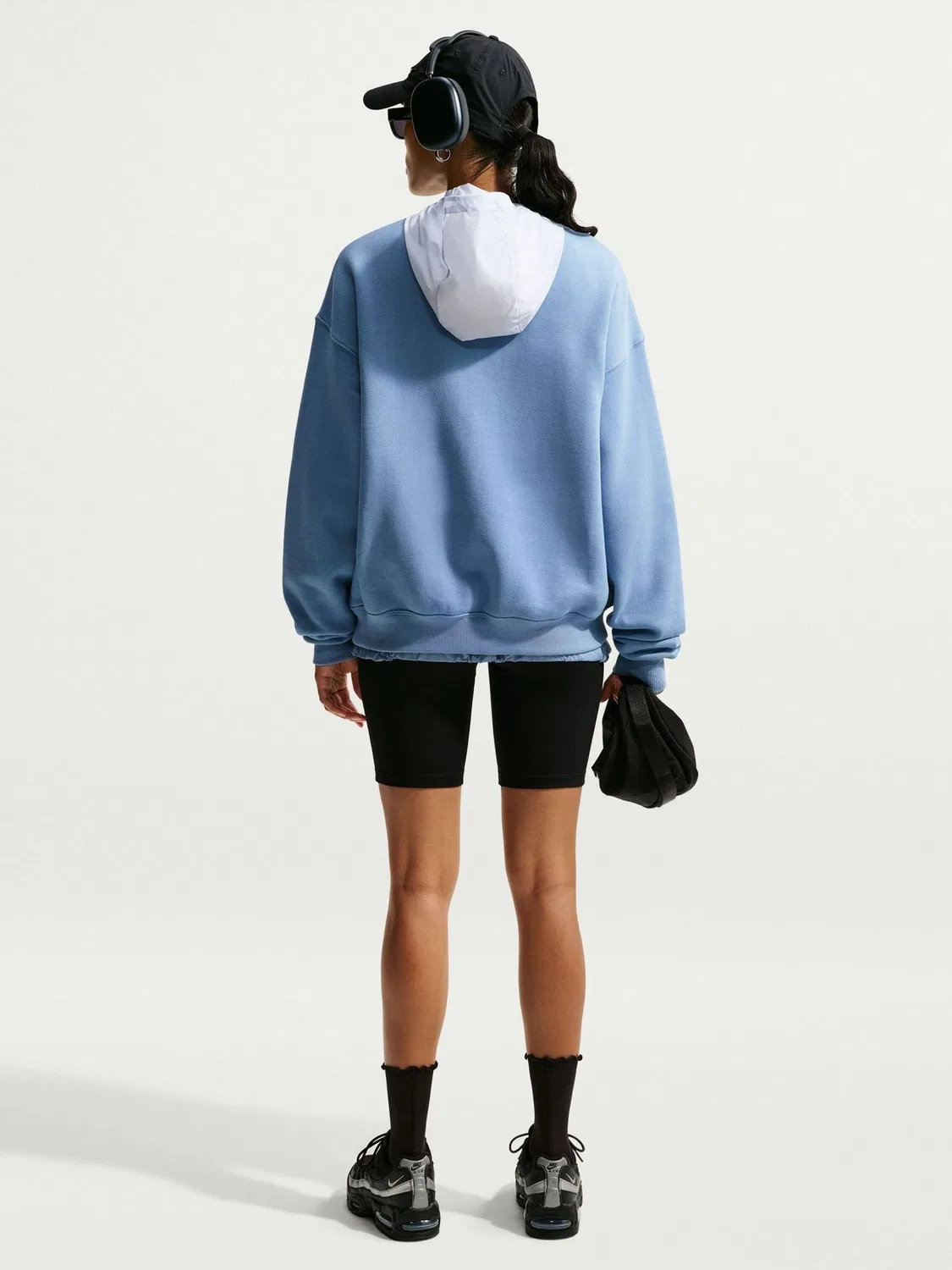 Свитшот оверсайз Nike Studio Fleece, Work Blue — фото 3