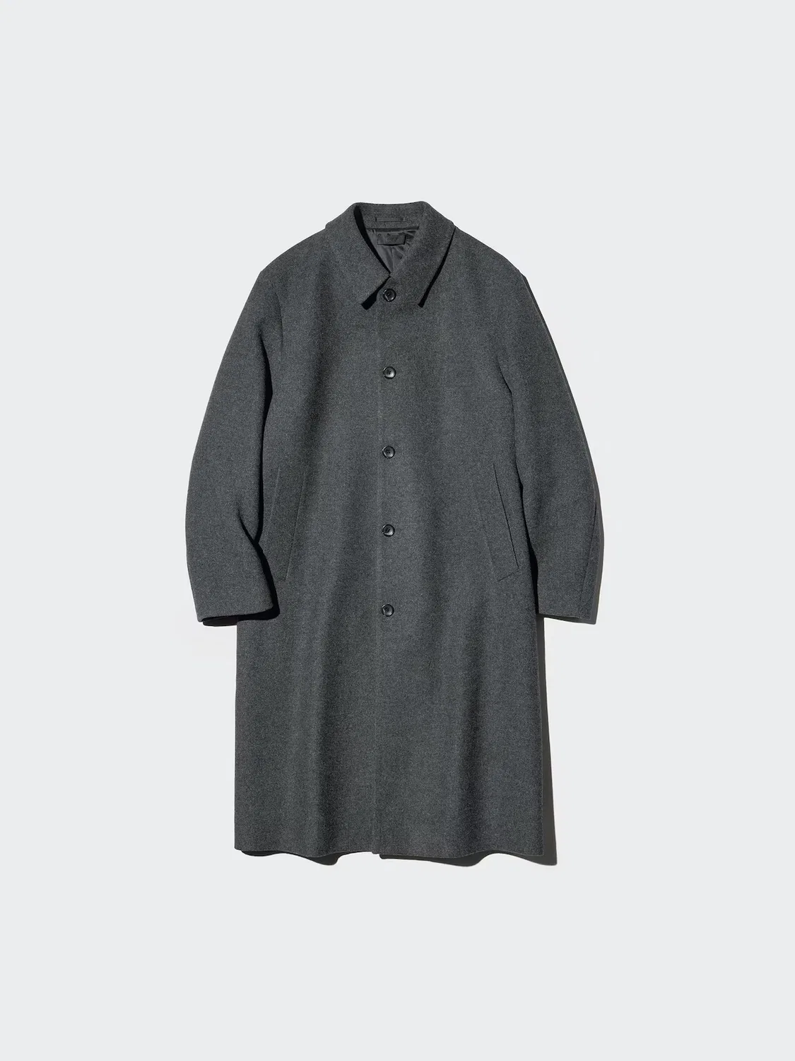 Пальто Uniqlo, однобортное, черное — фото 3