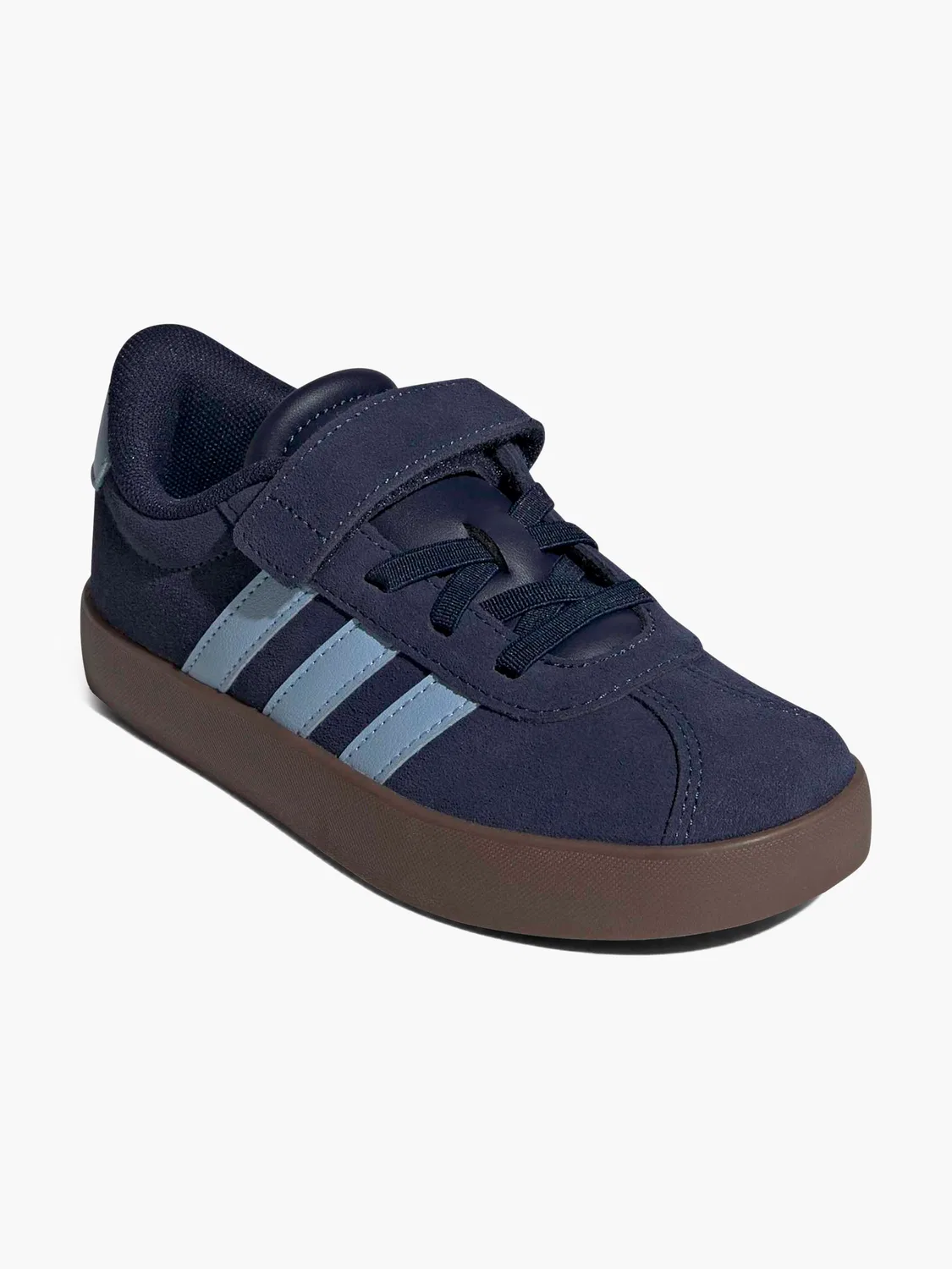 Детские полуботинки Adidas VL Court 3.0 EL C, синий — фото 2