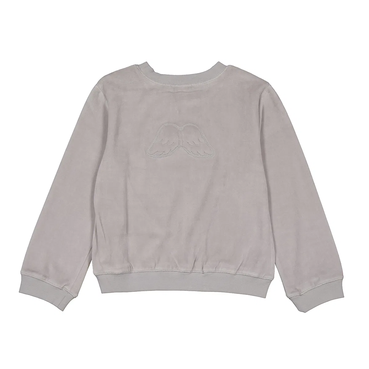 Свитер из велюра Kids Dusty Grey Velour Sweater Marie Chantal, Grey — фото 3