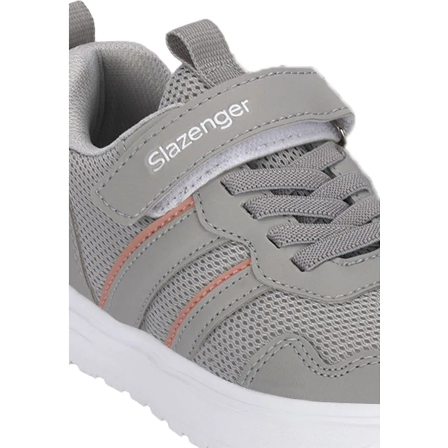 Детские спортивные кроссовки с липучками Freedom I Slazenger, Черно-белый — фото 4