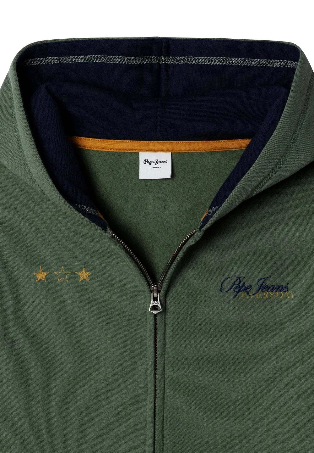 Толстовка с капюшоном - на молнии Pepe Jeans, Pine Green — фото 3