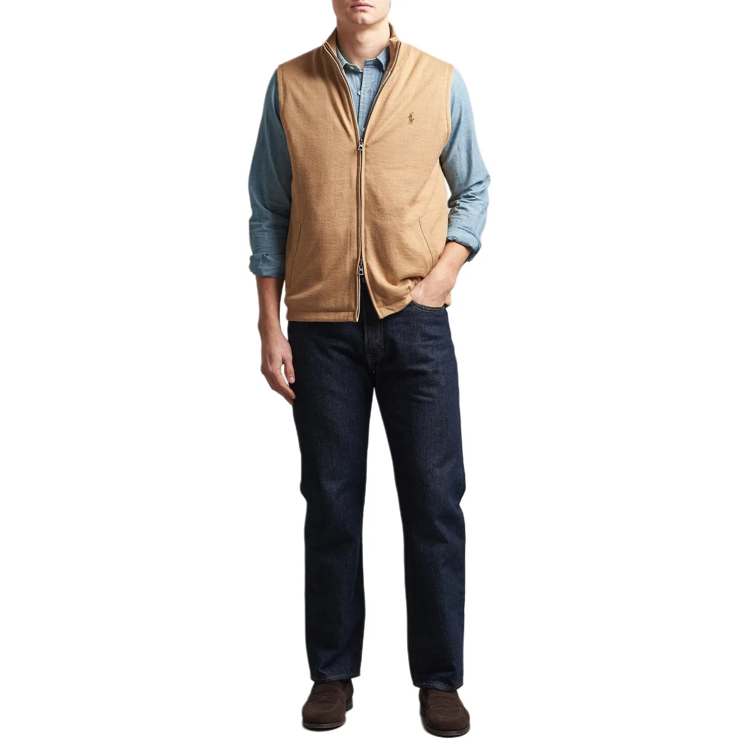 Мужской жилет Polo Ralph Lauren, Camel — фото 3