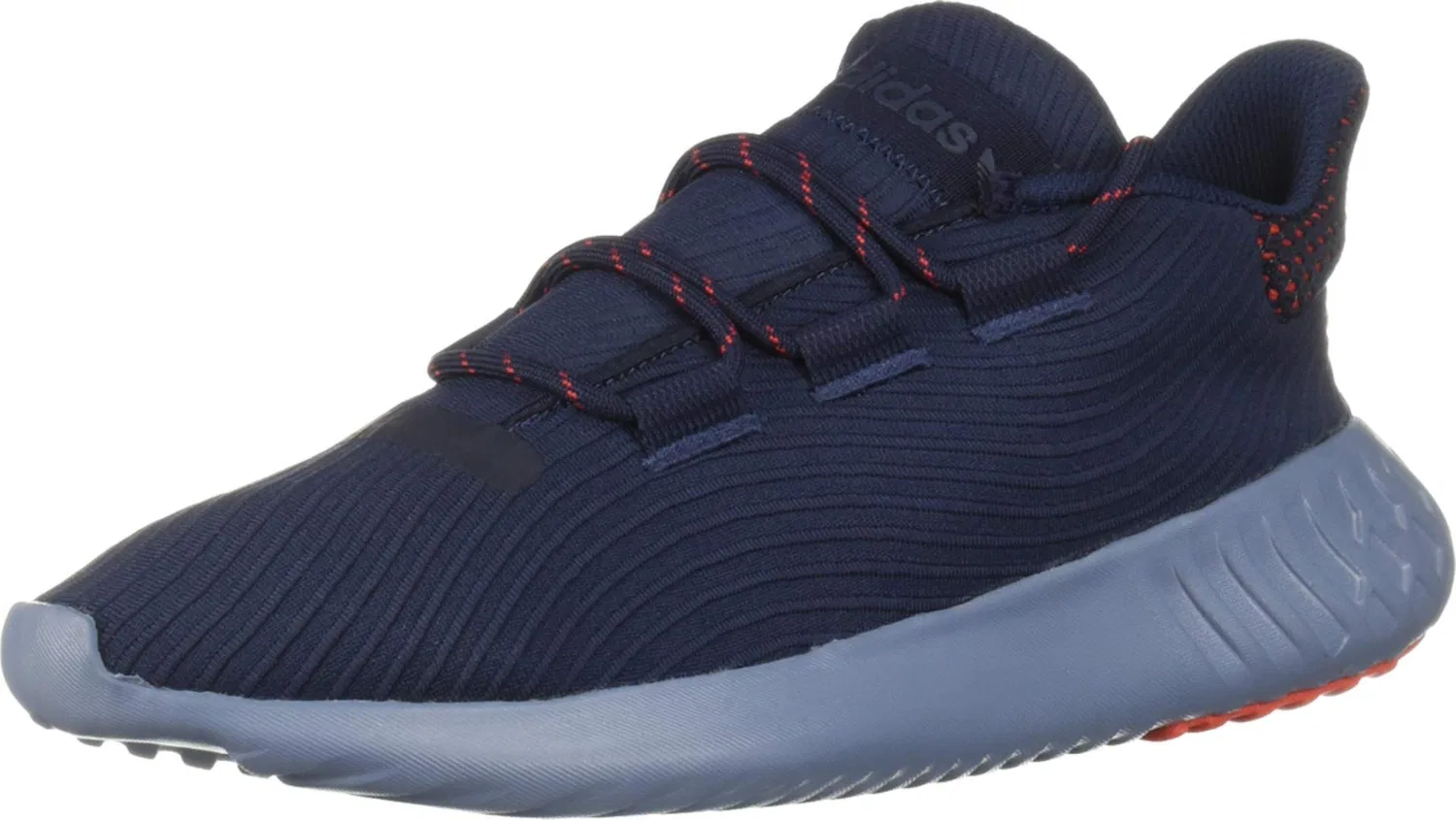 Детские кроссовки для мальчиков с принтом Tubular Dusk Adidas Originals, Collegiate Navy Active Red Raw Grey