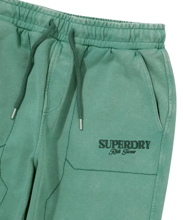 Тренировочные штаны широкие, винтажные, Superdry, зеленый — фото 4