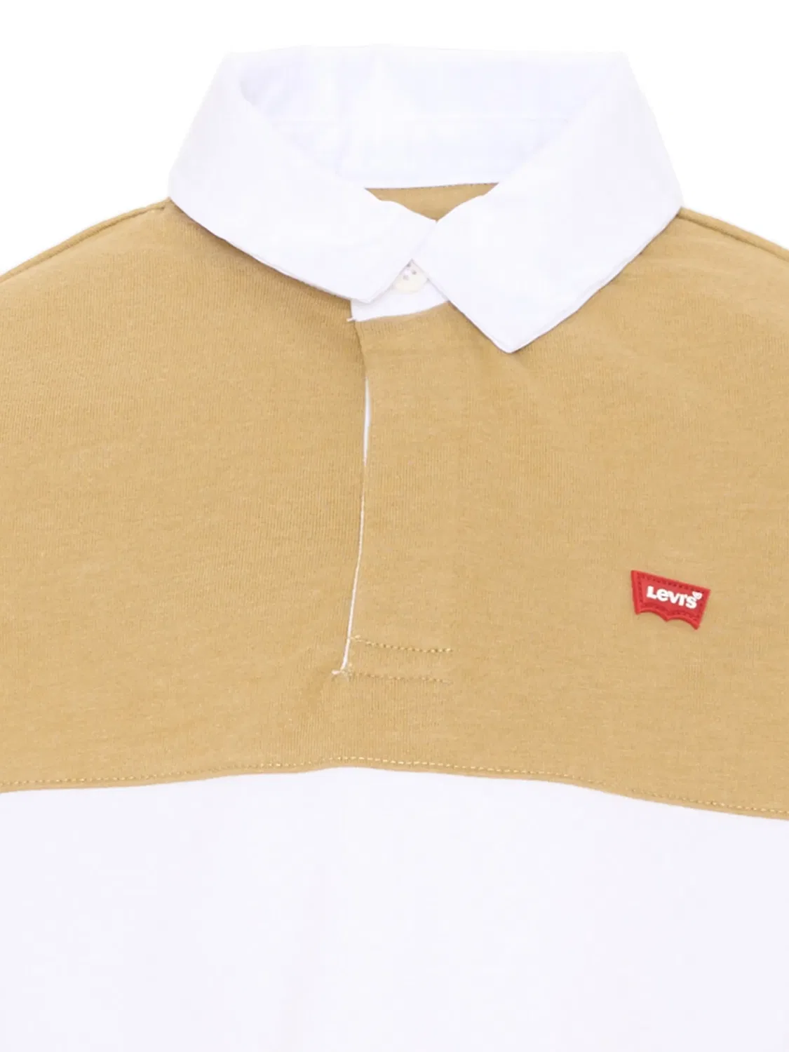 Рубашка поло Timeless Rugby с длинными рукавами Levi'S Kids, коричневый — фото 3