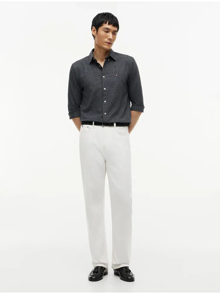 Рубашка Regular Fit с вышивкой TOMMY HILFIGER, Black — фото 2
