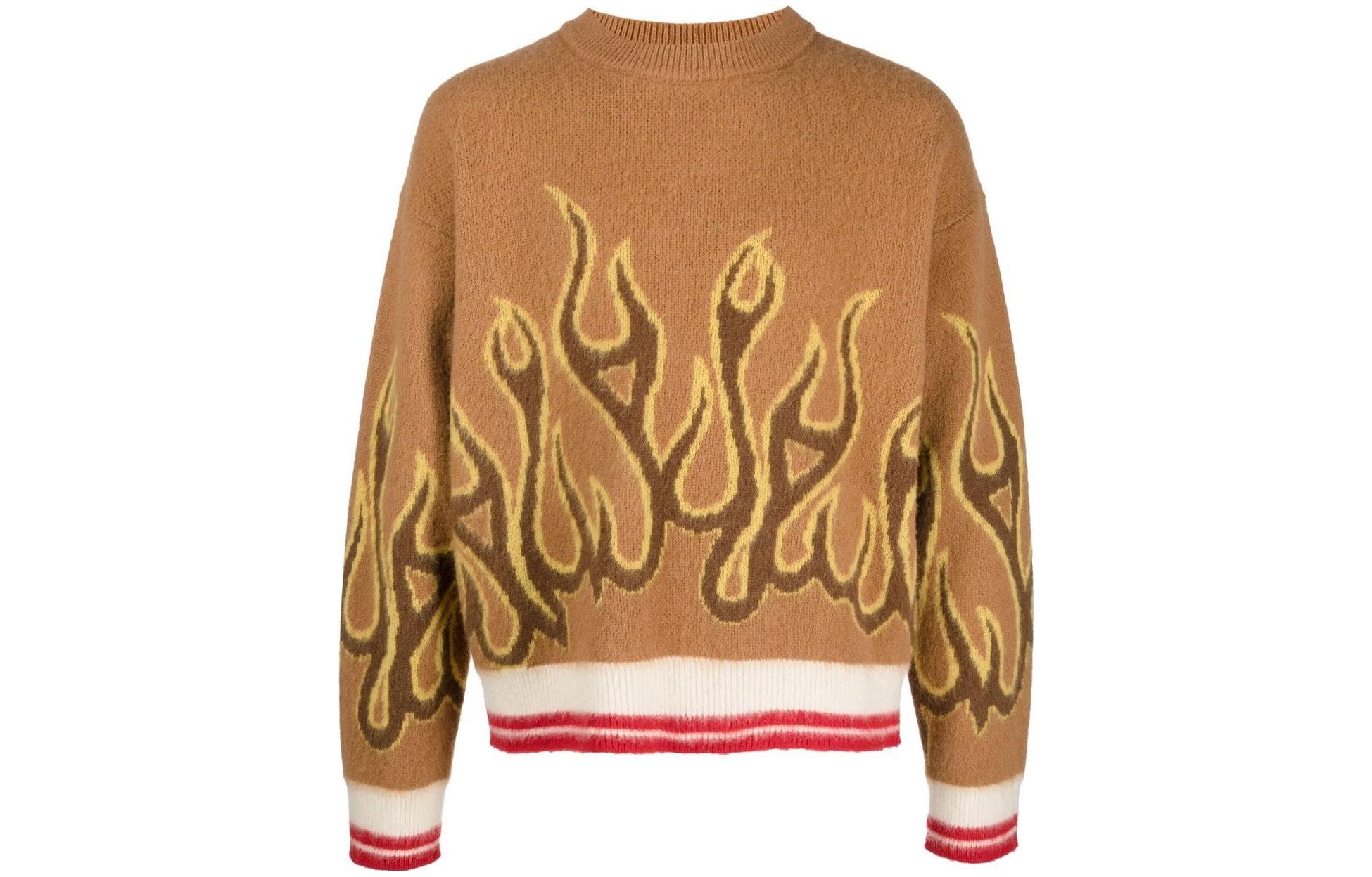 

Свитер Flames Knitwear PALM ANGELS, Umber