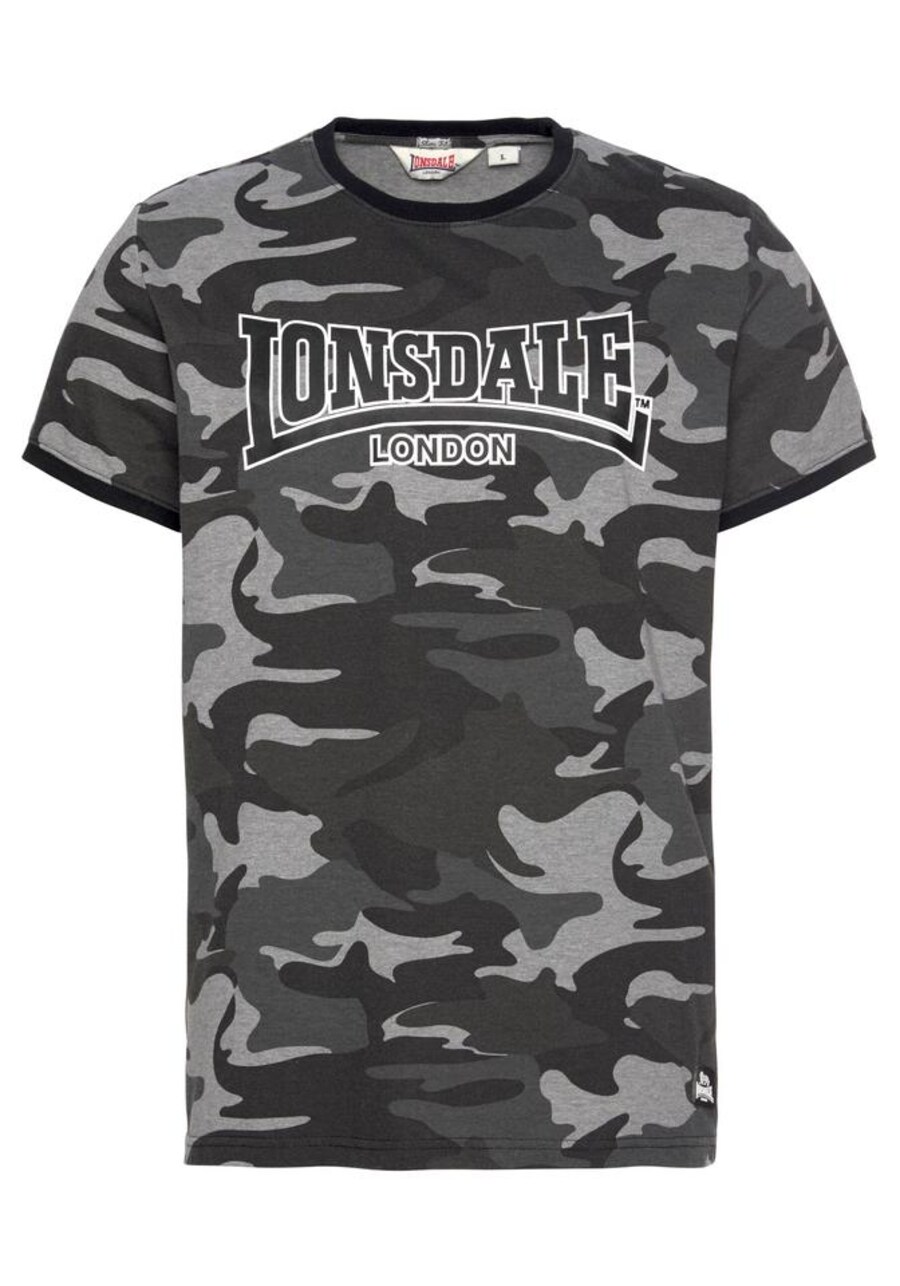 

Классическая футболка LONSDALE Shirt Cobbett, цвет grey/light grey