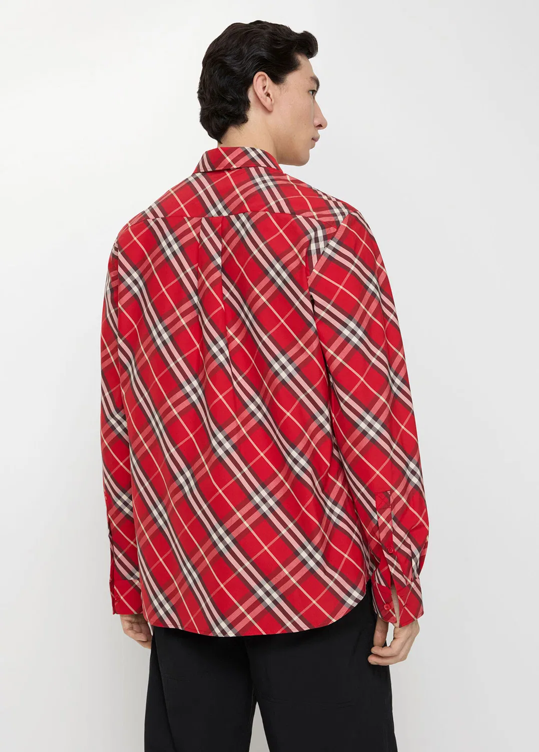 Рубашка Burberry Robert Check Ekoseli, красный — фото 2