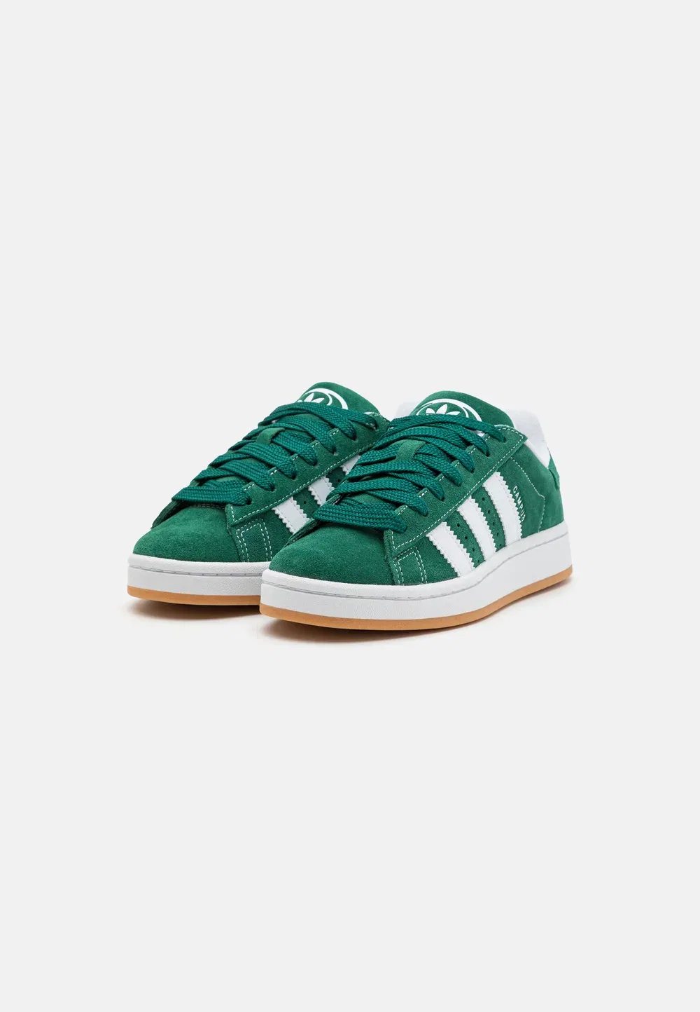 Campus 00s j унисекс - кроссовки Adidas Originals, Dark Green/Footwear White/Off White — фото 2
