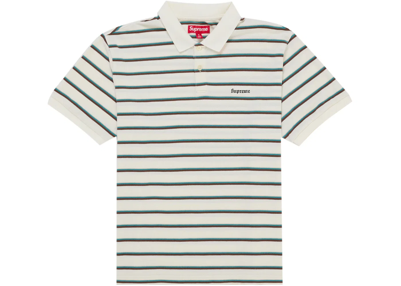 Мужское поло с принтом Polo Supreme, White
