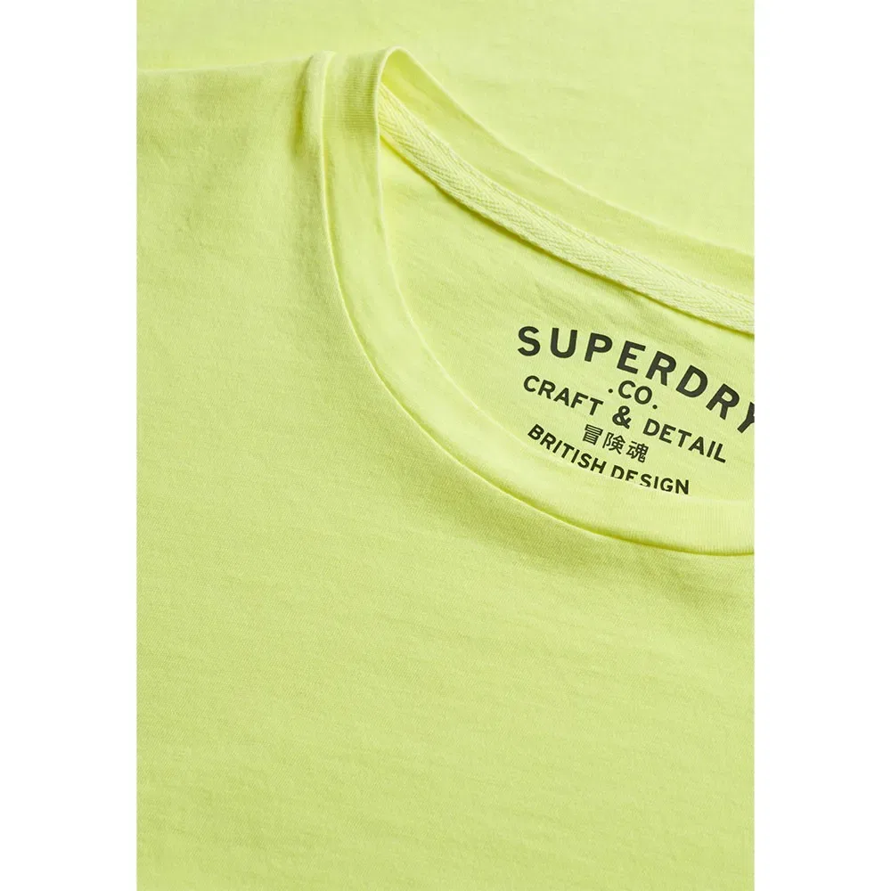 Футболка с коротким рукавом Classic Essential Neon Superdry, желтый — фото 2