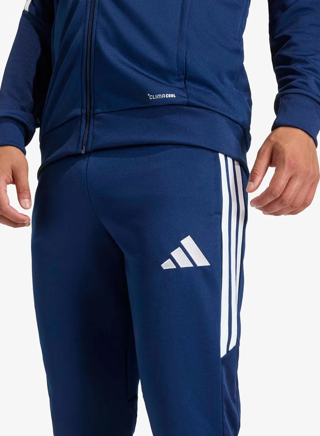 Брюки тренировочные 3/4 Tiro26 League Adidas, голубой — фото 3