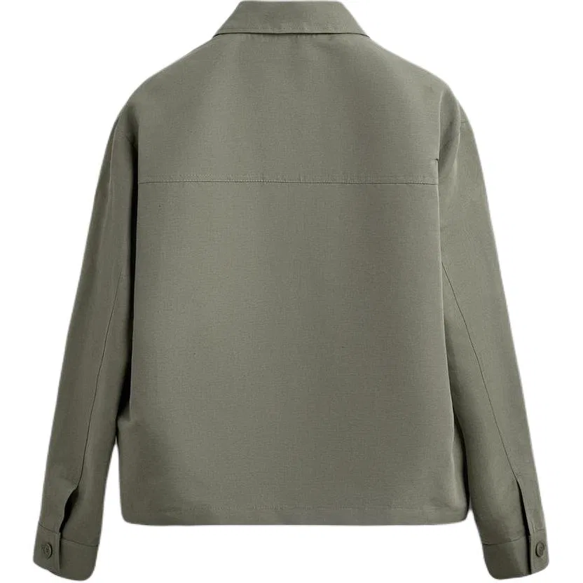 Мужская куртка с лацканами Light Green ZARA, Light Green — фото 3