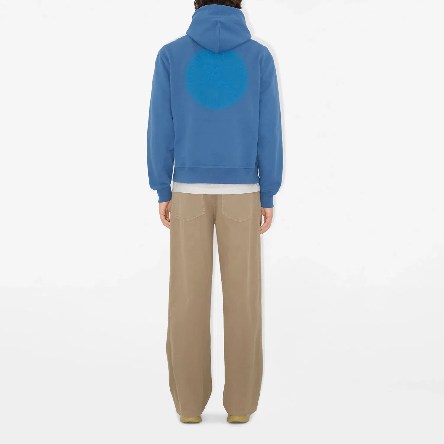 Мужской худи с принтом Ekd Badge Burberry, Blue — фото 4