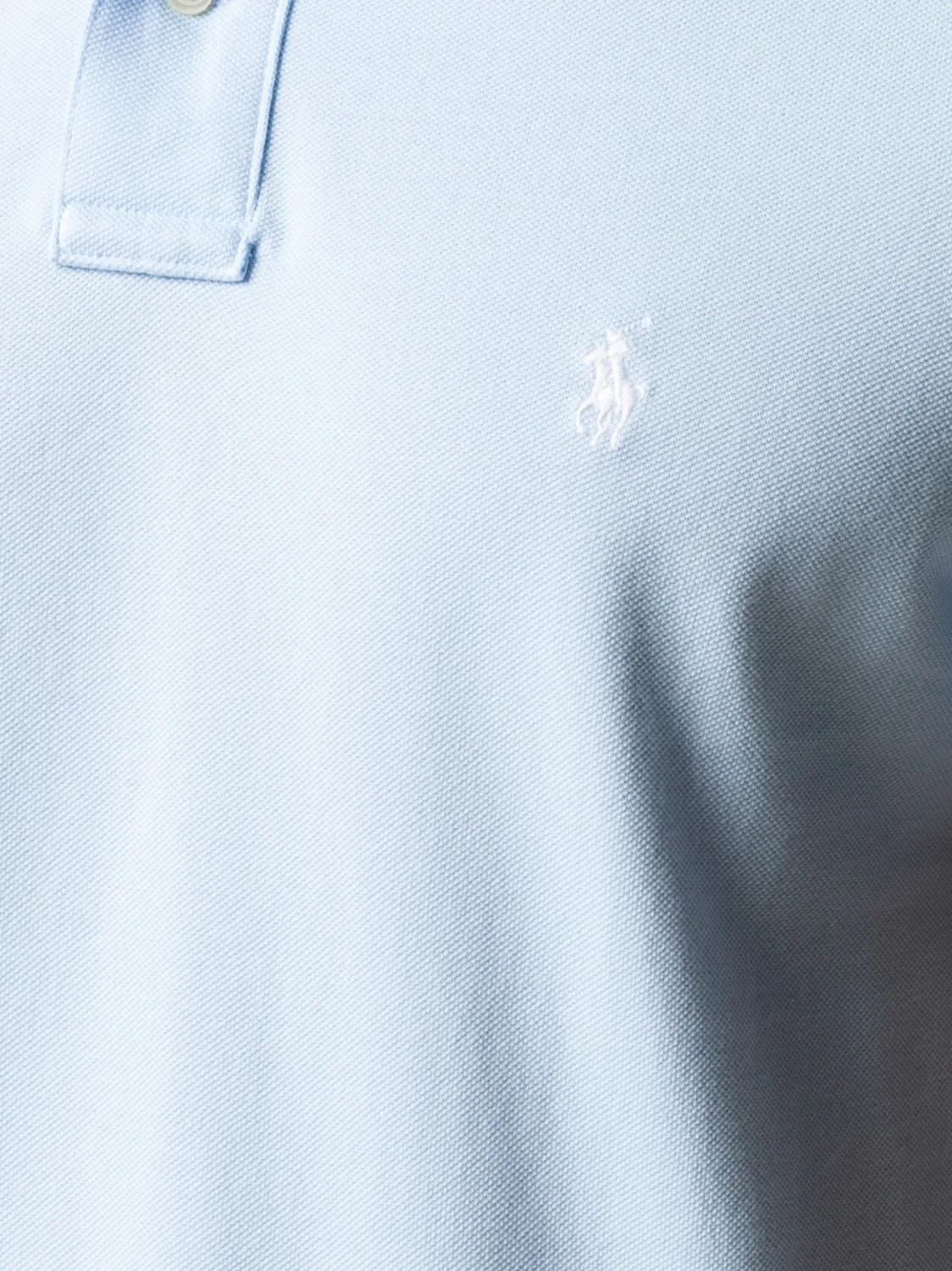 Polo Ralph Lauren Хлопковое поло синего цвета — фото 4