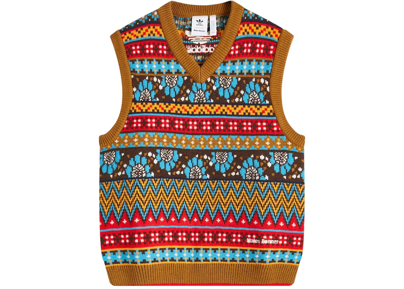 Мужской жилет трикотажный Adidas x Wales Bonner, Multi