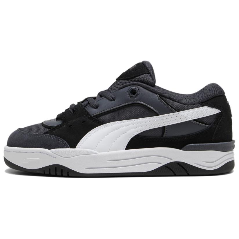 

PUMA 180 Кроссовки для скейтбординга из вельвета с низким верхом унисекс серо-белые, цвет Gray White