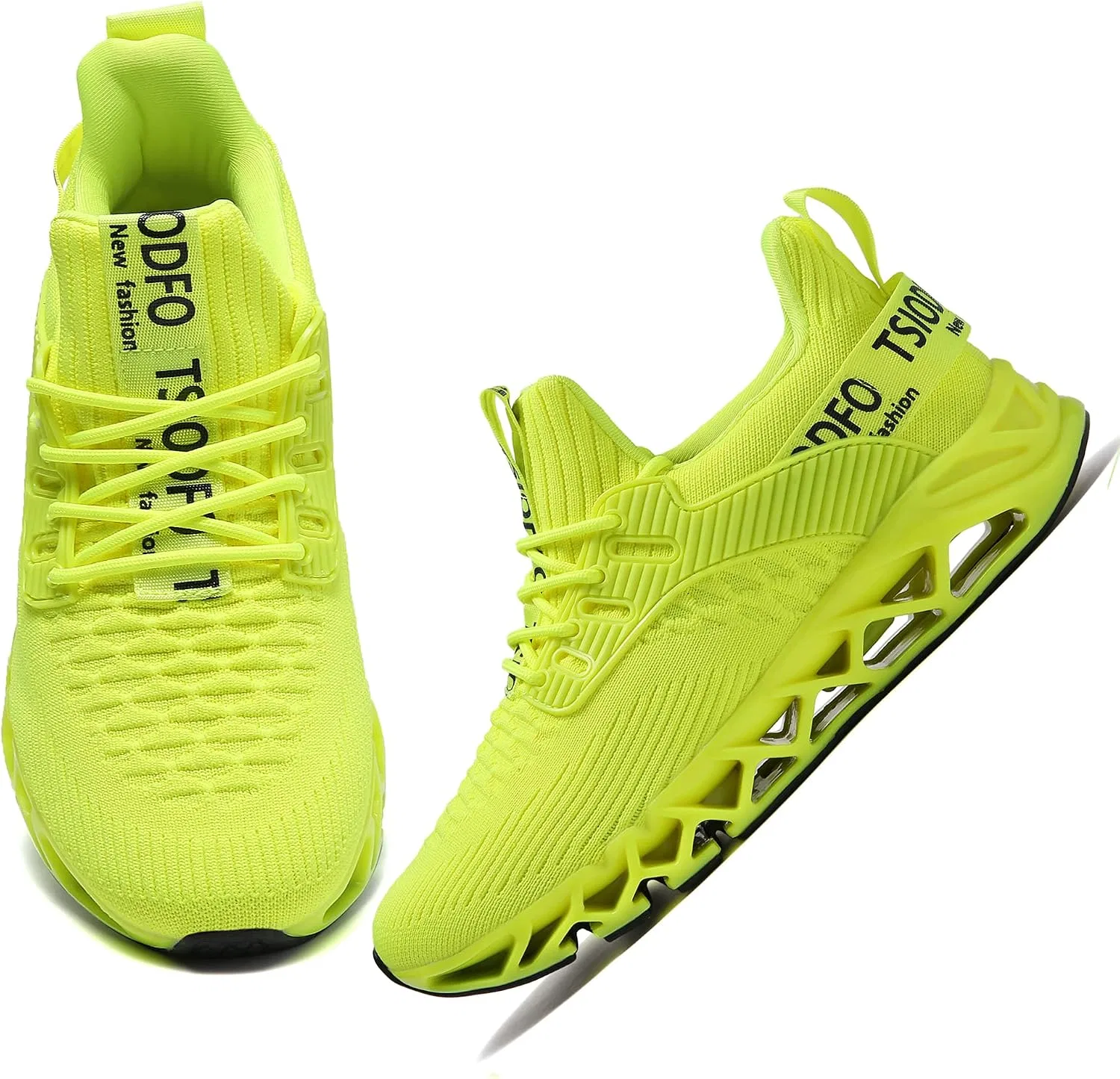 Детские кроссовки для бега с принтом TSIODFO, Fluorescent Green